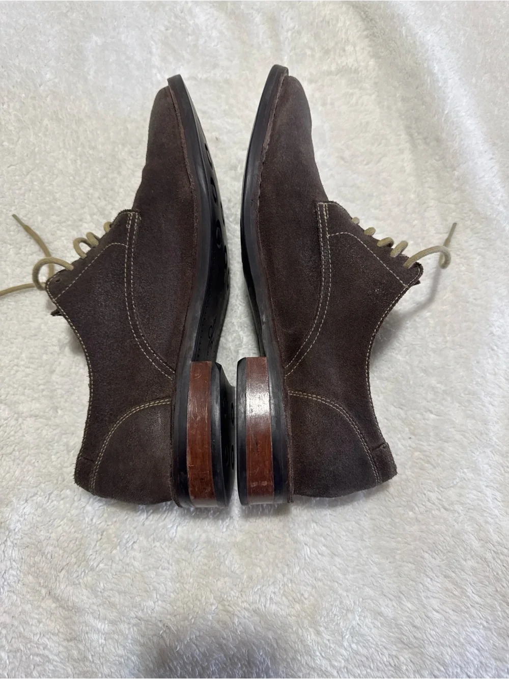Cole Haan Brown Suede Oxford Shoes